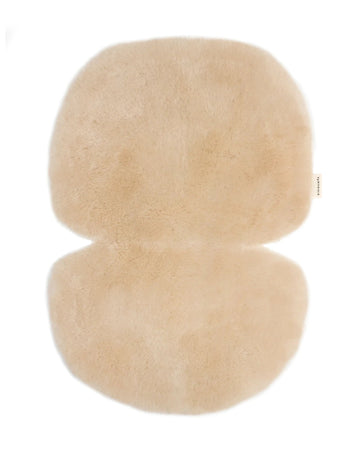 sheepskin snuggler - peanut - binibamba